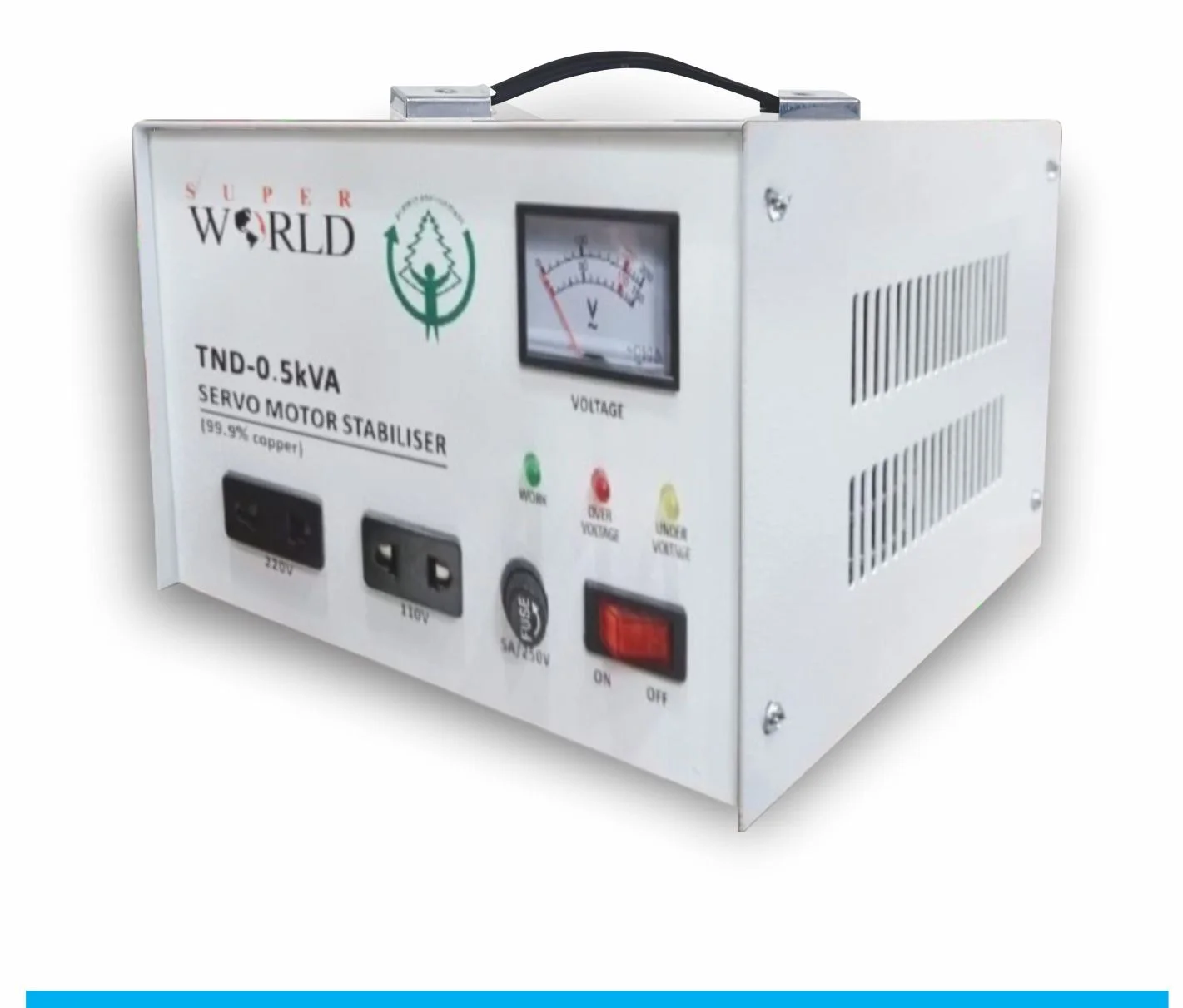 Super World Servo Stabilizer TND-0.5KVA 500VA 140V-250V
