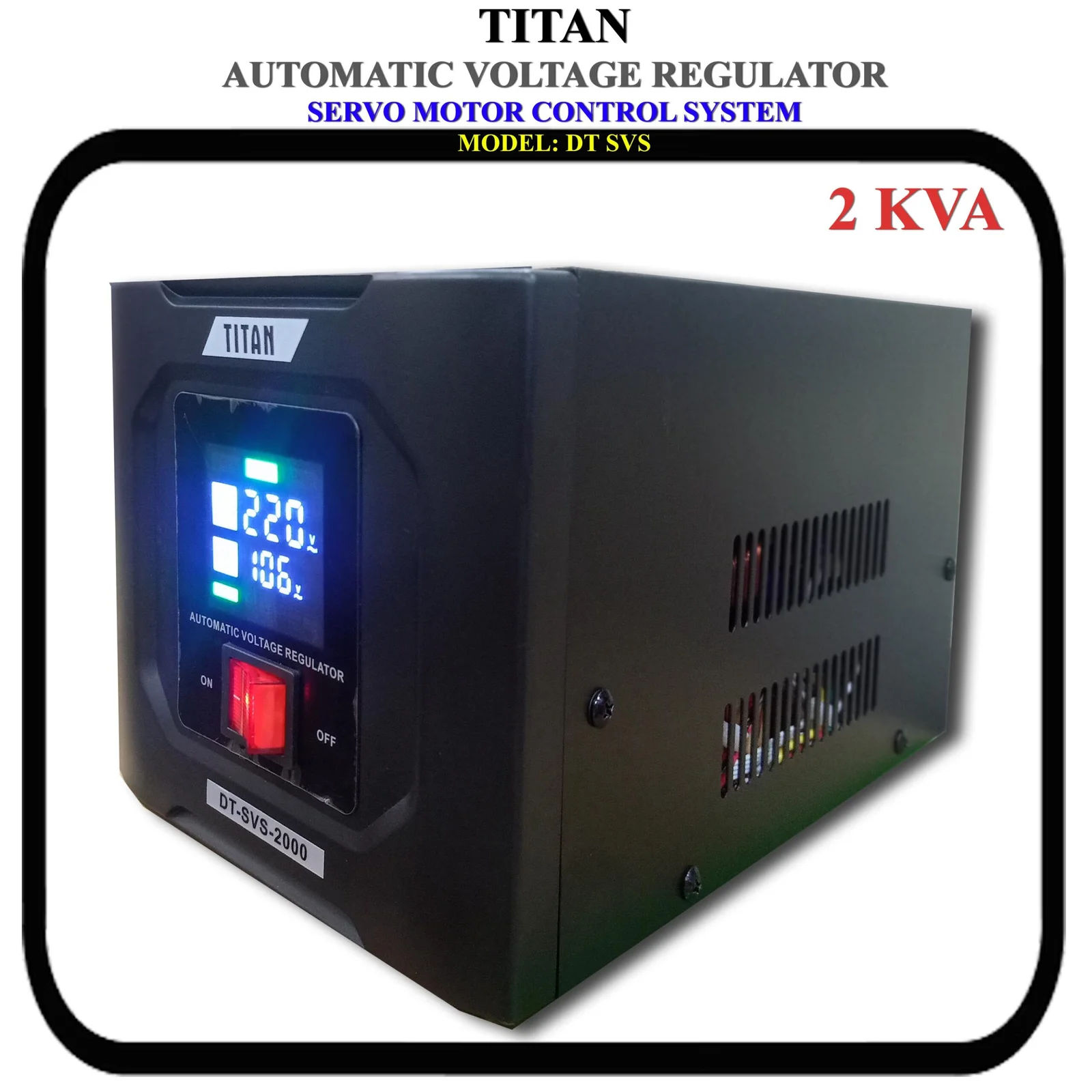 Titan SVS-2KVA Servo Stabilizer 2000VA 100V-260V