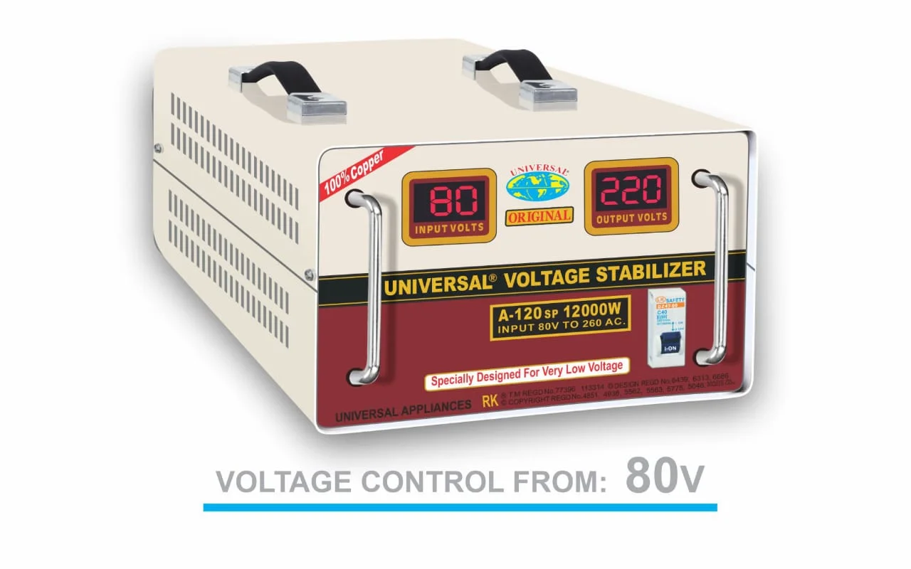 UNIVERSAL Voltage Stabilizer A120SP 12000W 80V-260V