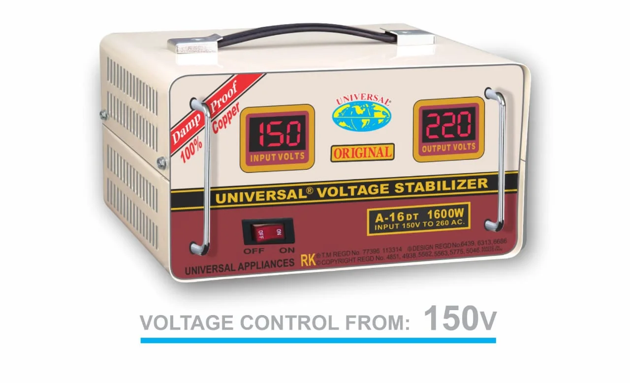 UNIVERSAL Voltage Stabilizer A16DT 1600W 150V-270V